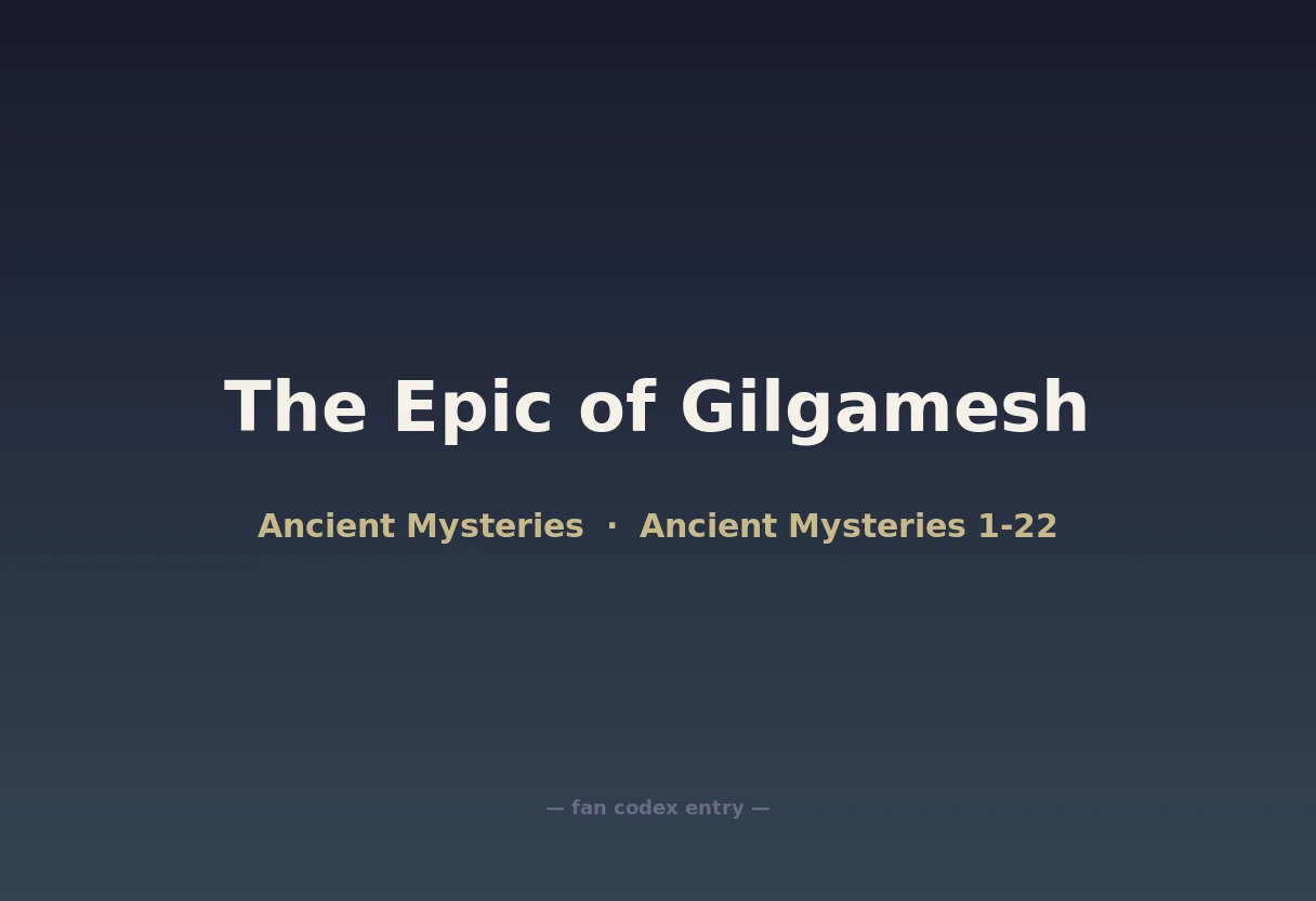 The Epic of Gilgamesh