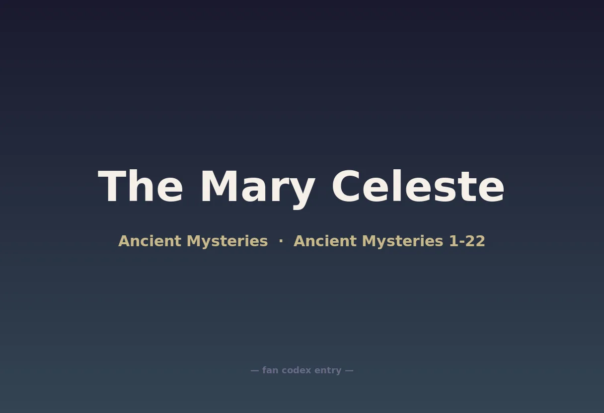 The Mary Celeste