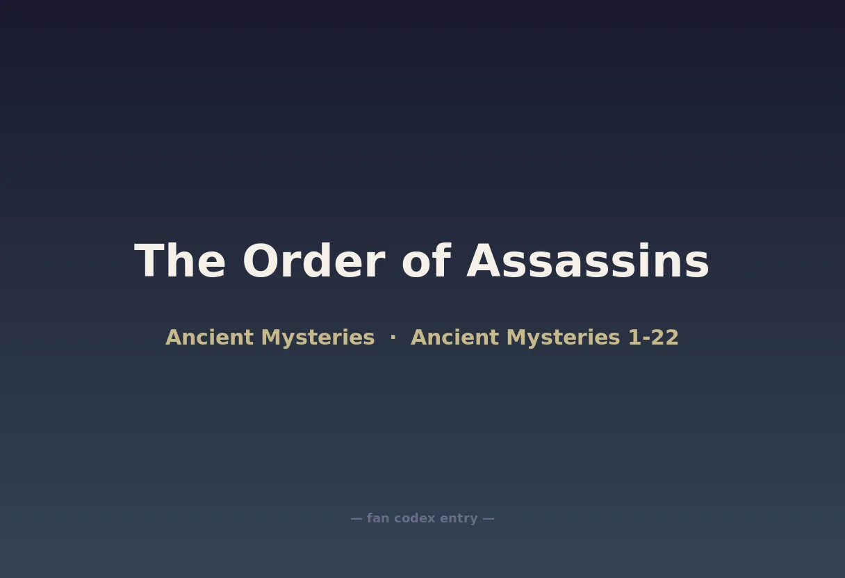 The Order of Assassins