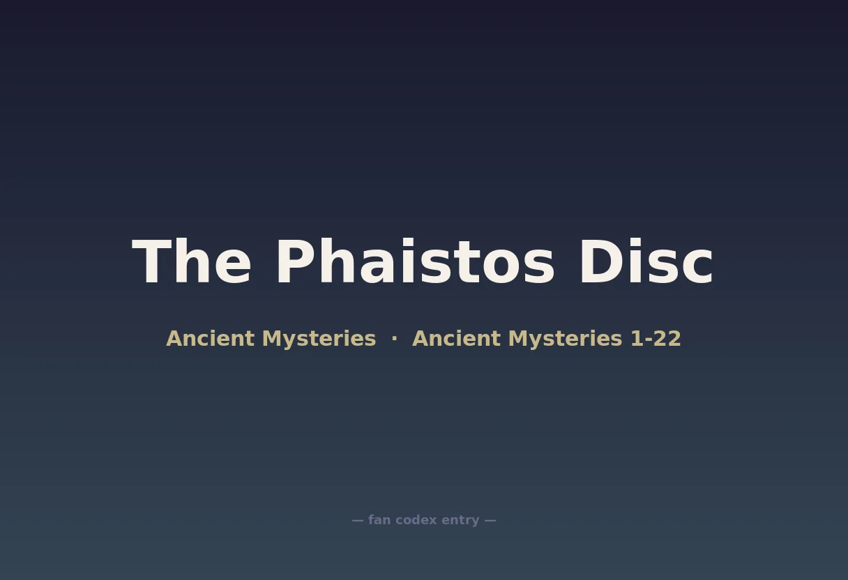 The Phaistos Disc