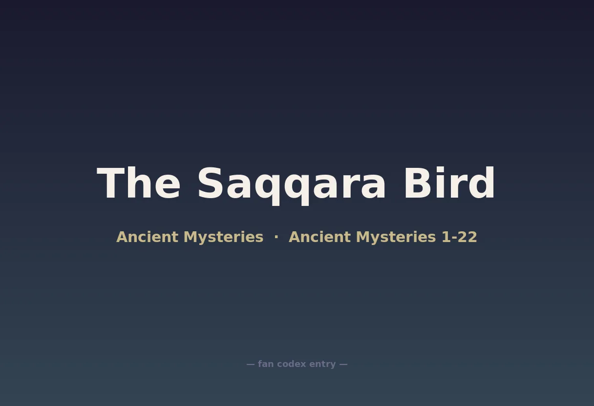 The Saqqara Bird